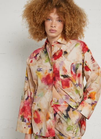 Printed shirt with classic collar MOMONI Multicolored